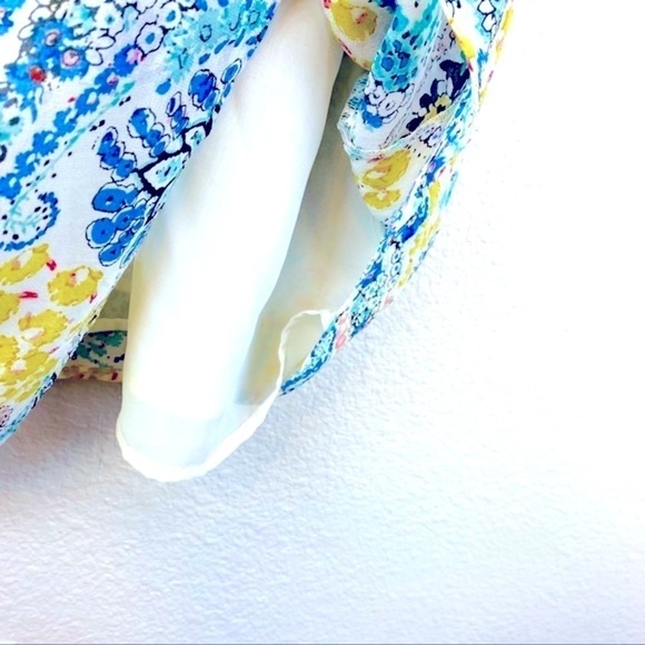 Lucky Brand Embroidered Trim Paisley Print Dress Size S - Picture 5 of 9